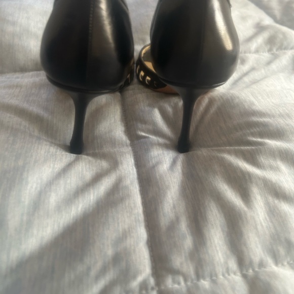 Jimmy Choo Black Peep-Toe Heels Sz 36 (6) - Picture 3 of 5